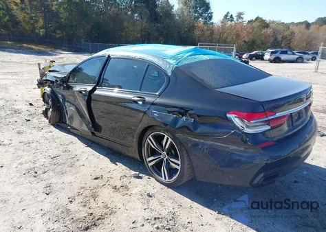 2019 BMW 750I из США, поврежденный, VIN WBA7F0C59KGM24255